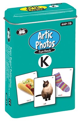 Super Duper Publications Articulation Photos Fun Deck, K Sound, New Color Photos, Tin (AP11B)