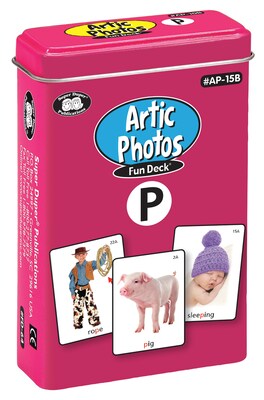 Super Duper Publications Articulation Photos Fun Deck, P Sound, New Color Photos, Tin (AP15B)