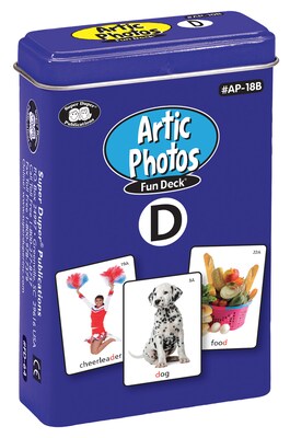 Super Duper Publications Articulation Photos Fun Deck, D Sound, New Color Photos, Tin (AP18B)