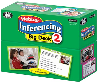 Super Duper Publications Flash Cards, Inferencing Big Deck, Set 2, Box (BIG456)