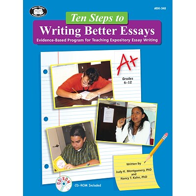 Super Duper Publications Ten Steps to Writing Better Essays, Textbook, Printable CD, Paperback (BK348)