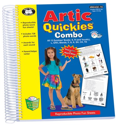 Super Duper Publications Artic Quickies, Reproducible Photo Fun Sheets, Printable CD, Hardback (BKAQ