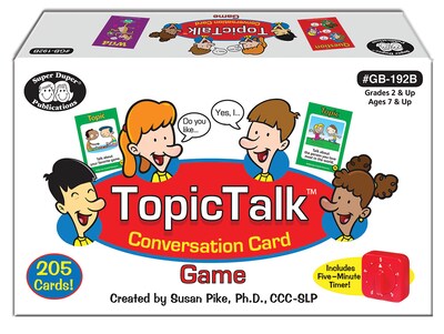 Super Duper Publications TopicTalk, Conversation Card Game, Color Illustrations, Box (GB192B)