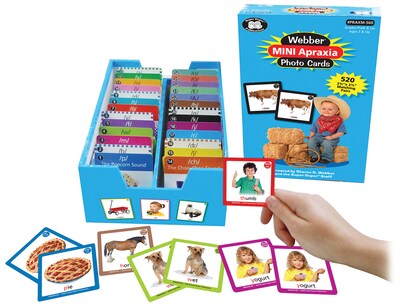 Super Duper Publications Photo Cards, Mini Apraxia, Portable Version, Box (PRAXM560)