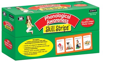 Super Duper Publications Skill Strips, Phonological Awareness, Photographs, Box (STRP67)