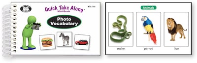Super Duper Publications Quick Take Along, Photo Vocabulary, Mini Book, Paperback (TA150)