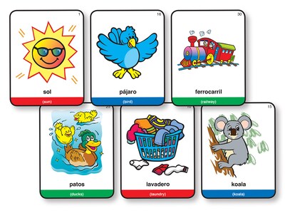 Super Duper Publications Articulation Cards, Spanish, Color Illustrations, Box (WAS123B)
