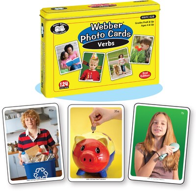 Super Duper Publications Photo Cards, Verbs, New Revised Photos, Tin (WFC02B)