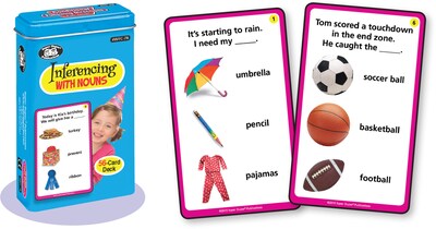 Super Duper Publications Photo Cards, Inferencing with Nouns, Tin (WFC78)