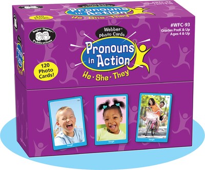 Super Duper Publications Photo Cards, Pronouns in Action, Box (WFC93)
