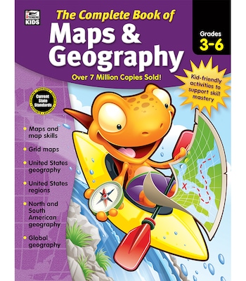 Complete Book of Maps & Geography, Grades 3 - 6 Paperback (704931)