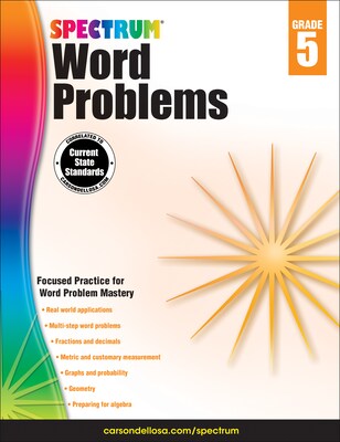 Word Problems, Grade 5 Paperback (704491)