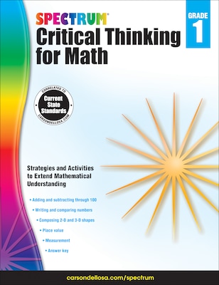 Spectrum Critical Thinking for Math, Grade 1 Paperback (705113)