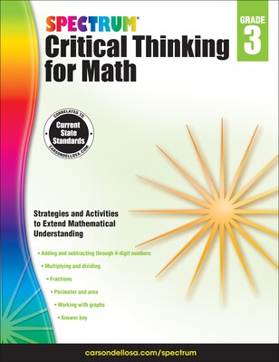 Spectrum Critical Thinking for Math, Grade 3 Paperback (705115)