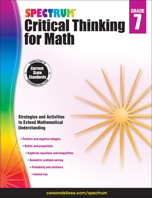Spectrum Critical Thinking for Math, Grade 7 Paperback (705119)