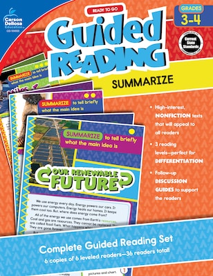 Ready to Go Guided Reading: Summarize, Grades 3 - 4 Paperback (104933)