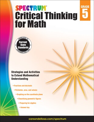 Spectrum Critical Thinking for Math, Grade 5 Paperback (705117)