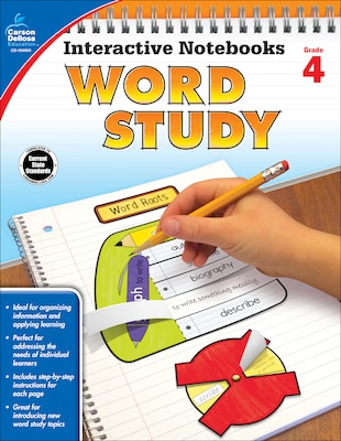 Interactive Notebooks Word Study, Grade 4 Paperback (104950)
