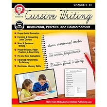 Mark Twain Cursive Writing: Instruction, Practice, And Reinforcement, Grades 4 - 9 Paperback (405023