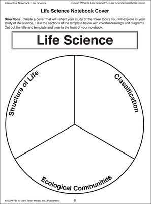 Mark Twain Interactive Notebook: Life Science, Grades 5 - 8 Paperback (405009)