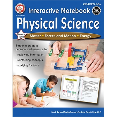Mark Twain Interactive Notebook: Physical Science, Grades 5 - 8 Paperback (405010)
