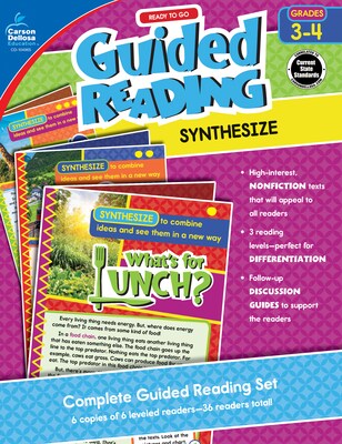 Carson-Dellosa Ready To Go Guided Reading: Synthesize, Grades 3 - 4 Paperback (104965)