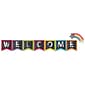 Schoolgirl Style Bulletin Board Set, Stars, Welcome (110406)