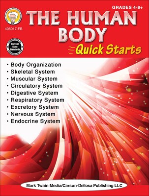 Mark Twain Human Body Quick Starts, Grades 4 - 9 Paperback (405017)