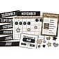 Schoolgirl Style Industrial Chic Bulletin Board Set, Calendar (110398)