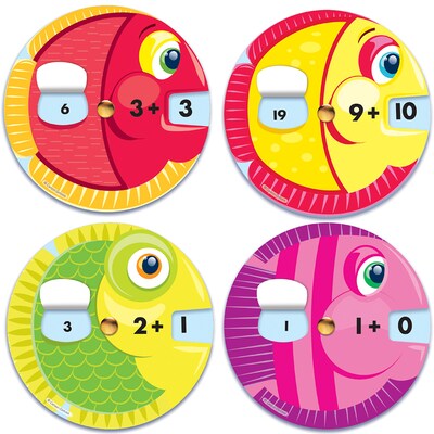 Carson-Dellosa Manipulative Ez-Spin: Addition Facts Grades K-2 18 Wheels (120227)