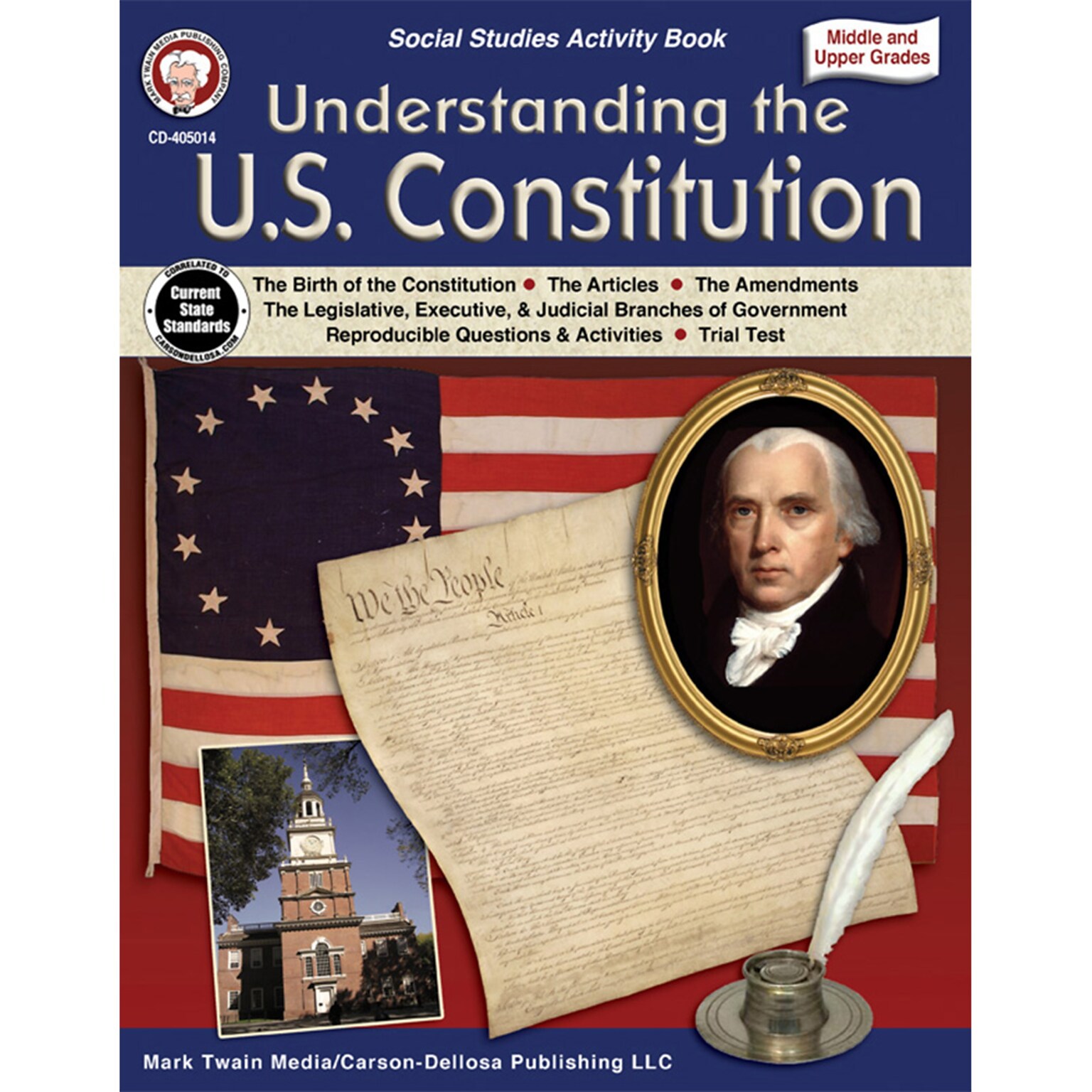 Mark Twain Understanding The U.S. Constitution, Grades 5 - 12 Paperback (405014)