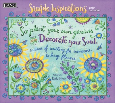 Lang Simple Inspirations 2019 Wall Calendar (19991001878)