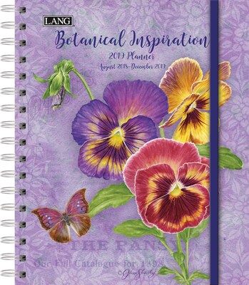 2019 Lang 9.5 x 7.75 Botanical Inspiration Deluxe Planner (19991038104)