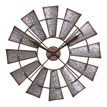 La Crosse Clock 22 Inch Metal Windmill Quartz Wall Clock (404-3956)