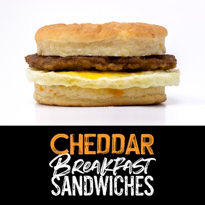 Mason Dixie Cheddar Breakfast Sandwich, 9.3oz, 5/Box (307-00387)