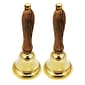 Affluence Unlimited Inc. School Hand Bell, 6.5" Height, Pack of 2 (AU-48101-2)