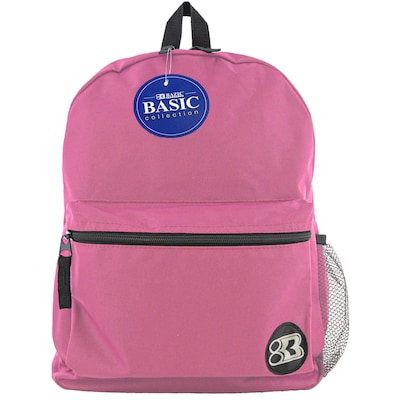 BAZIC Products® Basic Backpack 16 Fuchsia, Pack of 2 (BAZ1036-2)