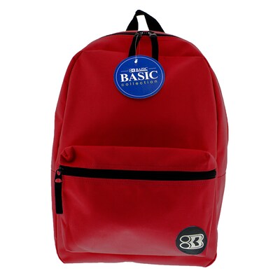 BAZIC Products® Basic Backpack 16 Burgundy, Pack of 2 (BAZ1039-2)