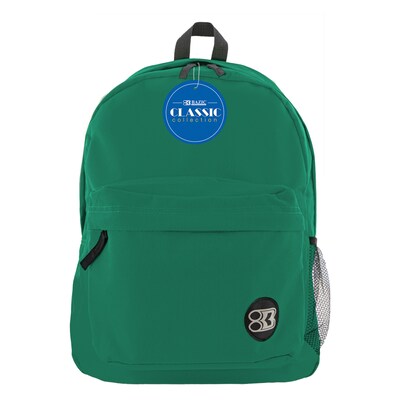 BAZIC Products Classic Backpack, Green, Pack of 2 (BAZ1053-2)