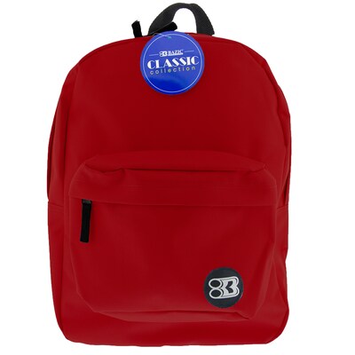 BAZIC Products® Classic Backpack 17 Burgundy, Pack of 2 (BAZ1059-2)