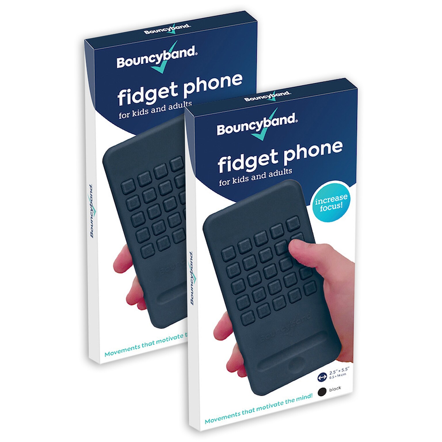 Bouncyband Fidget Phone, Pack of 2 (BBAFDFP-2)