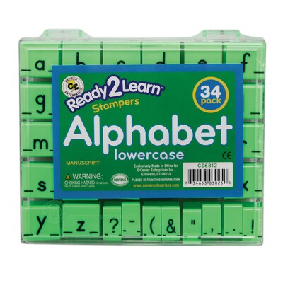 Ready2Learn Alphabet Stamps, Lowercase, Small, 34 Per Set, 2 Sets (CE-6812-2)