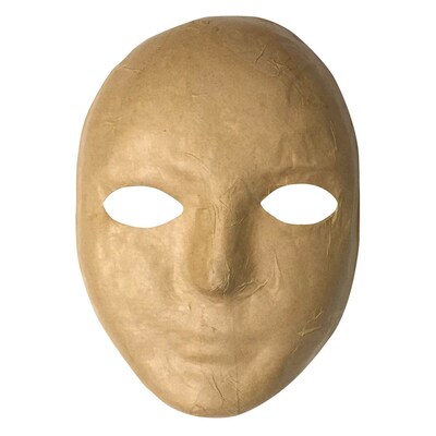 Creativity Street Papier Maché Mask, 8" x 5-1/4", Pack of 12 (CK-4190-12)