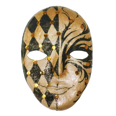 Creativity Street Papier Maché Mask, 8" x 5-1/4", Pack of 12 (CK-4190-12)