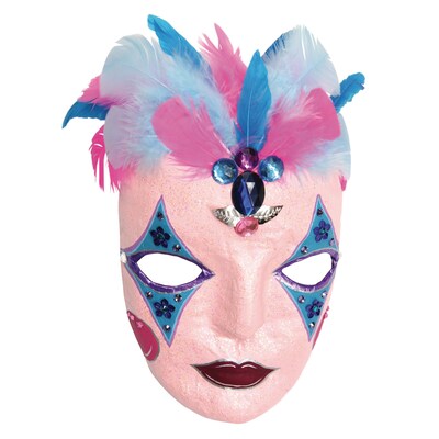 Creativity Street Papier Maché Mask, 8" x 5-1/4", Pack of 12 (CK-4190-12)