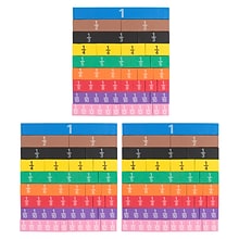 Learning Advantage Fraction Tiles, Foam, Magnetic, 51 Per Set, 3 Sets (CTU7699-3)