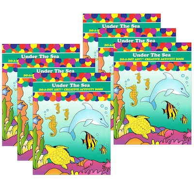 Do-A-Dot Art! Under the Sea Creative Art & Activity Book, Pack of 6 (DADB372-6)