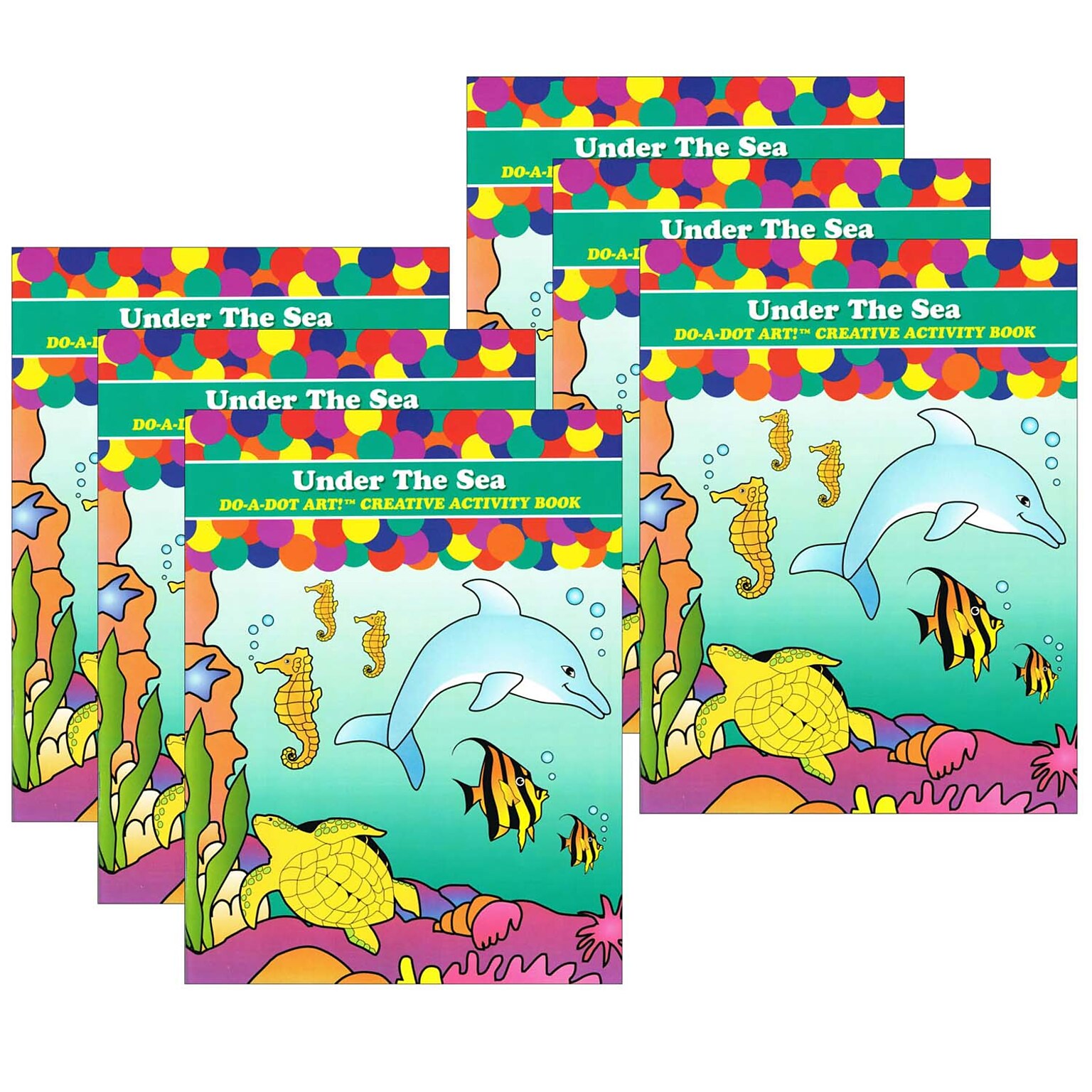 Do-A-Dot Art! Under the Sea Creative Art & Activity Book, Pack of 6 (DADB372-6)
