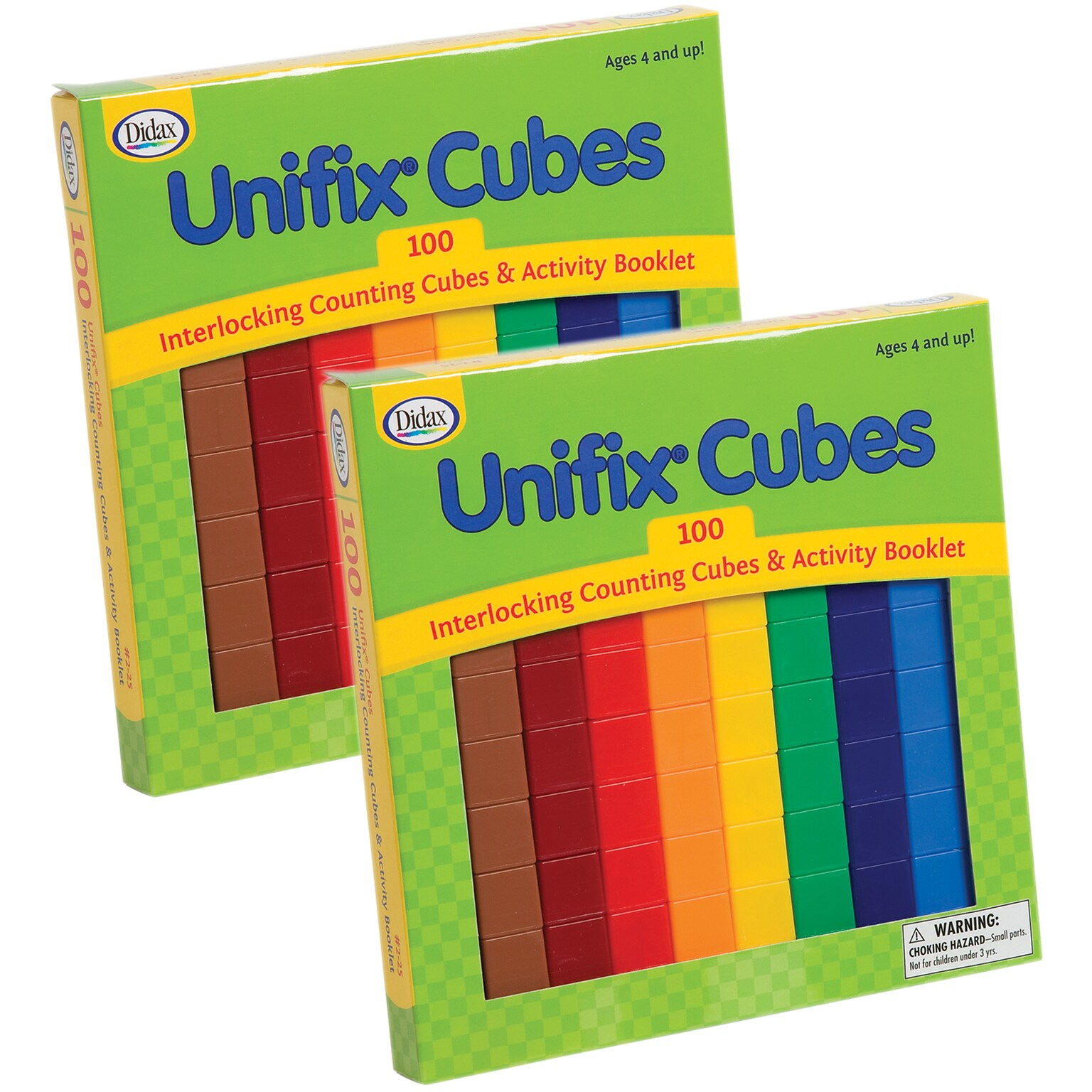 Didax® UNIFIX® Cube Set, 100 Per Pack, 2 Packs (DD-225-2)