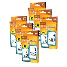 Edupress Multiplication 0-12 Flash Cards, 6 Packs (EP-62035-6)